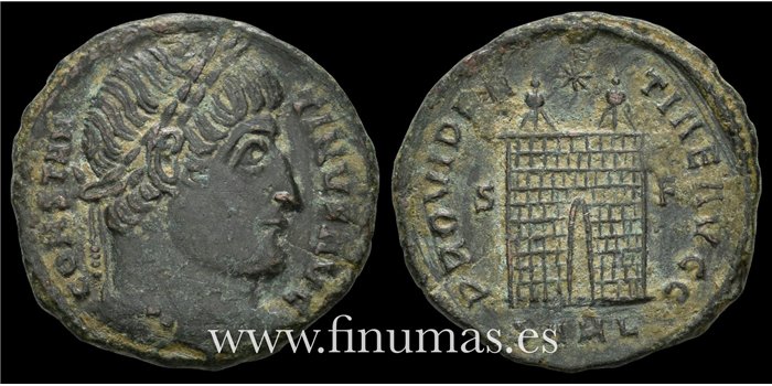 CONSTANTINO I  FOLLIS  treveris 336-337 d.C. 