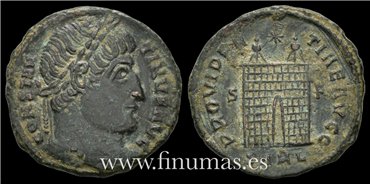 CONSTANTINO I  FOLLIS  treveris 336-337 d.C. 