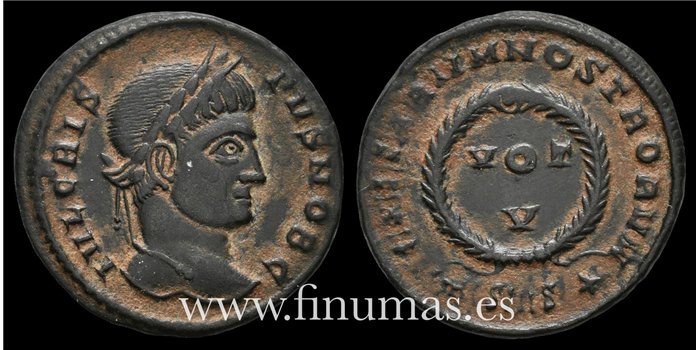 CRISPO  FOLLIS  SISCIA 321-324 d.C. 