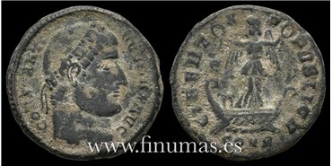 CONSTATINO   FOLLIS   Constatinopolis 323 d.C. 