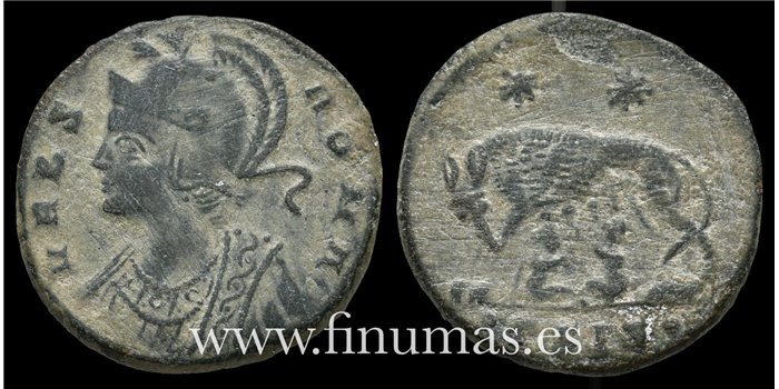 CONSTATINO I   FOLLIS Siscia 330-337d.C. 