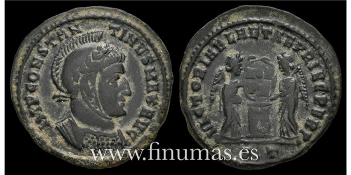 CONSTATINO MAGNO FOLLIS  318-319d.C. 