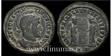 CONSTATINO MAGNO FOLLIS  318-319d.C. 