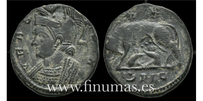 CONSTATINO 1 F CENTENIONAL Constantinopolis  336-337 d.C. 