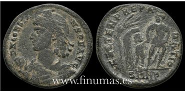 CONSTANS  FOLLIS Alquileia   348-350d.C. 