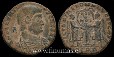 DECENCIO FOLLIS 350-353 d.C.