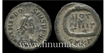 TEODOSIO 1/2 CENTENIONAL  379-395 d.C.