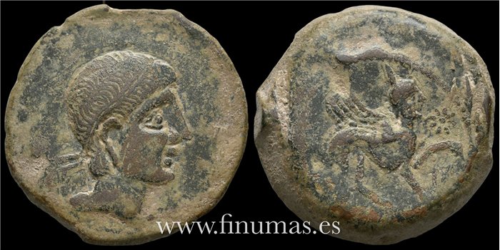 CASTULO Cazlona- Jaen AS 180 a.C. - Serie Pesada