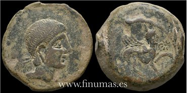 CASTULO Cazlona- Jaen AS 180 a.C. - Serie Pesada