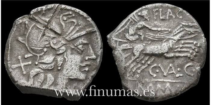 REPUBLICA - DENARIO GENS VALERIA 140 a.C