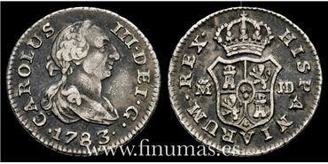 Cy10448.- CARLOS III - 1/2 Real 1783 Madrid JD- MBC
