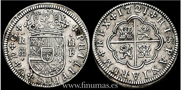 Cy08155- FELIPE V - 2 Real 1721 Segovia - EBC