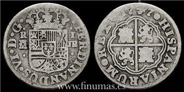 Cy09561.- FERNANDO VI - 1 Real 1747 Madrid - RC