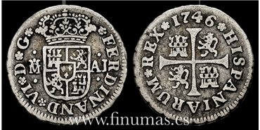 Cy09456.- FERNANDO VI - 1/2 Real 1746 Madrid - BC
