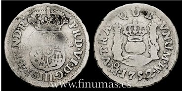 Cy09493.- FERNANDO VI - 1/2 Real 1752 Mexico - RC