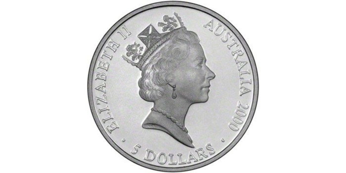 AUSTRALIA - K-0371- COLECCION COMPLETA 16 X 5 Dollar 2000 proof