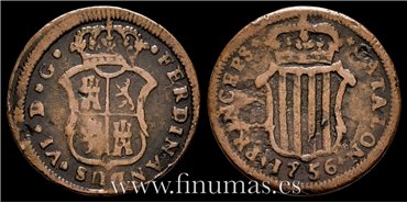 Cy09455.- FERNANDO VI - Ardite 1756 Cataluña - BC