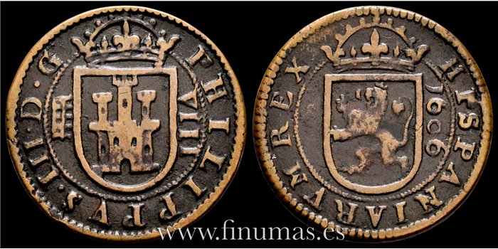 Cy04137.-  FELIPE III - 8 Maravedís 1606 Segovia - BC+