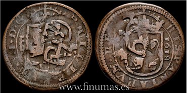 Cy04164.-  FELIPE III - 8 Maravedís 1618 Segovia - BC