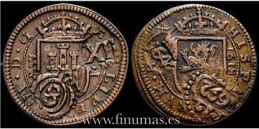 Cy04164.-  FELIPE III - 8 Maravedís 1618 Segovia - MBC