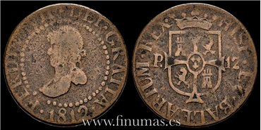 Cy14066.- FERNANDO VII -12 Dineros 1812 Mallorca - RC