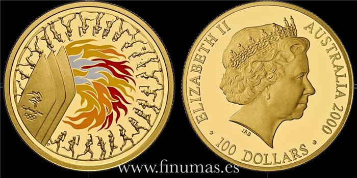 AUSTRALIA - K-0521- 100 DOLLAR 2000 LLAMA. PROOF- ORO .999