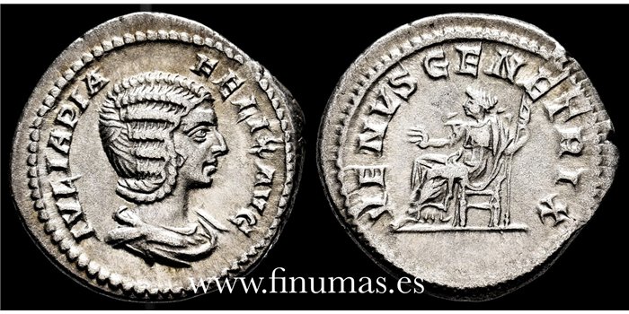 JULIA DOMNA DENARIO 211-217 d.C. ROMA