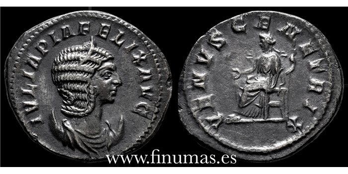 JULIA DOMNA DENARIO ANTONINIANO 211-217 d.C. ROMA