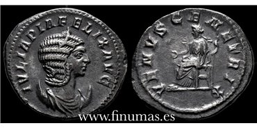 JULIA DOMNA DENARIO ANTONINIANO 211-217 d.C. ROMA