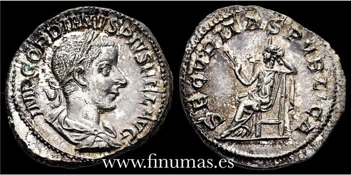 GORDIANO III DENARIO 231 d.C. ROMA