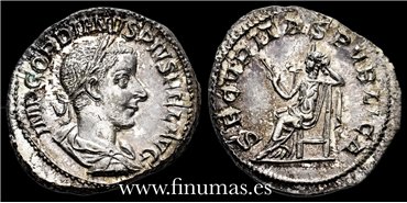 GORDIANO III DENARIO 231 d.C. ROMA