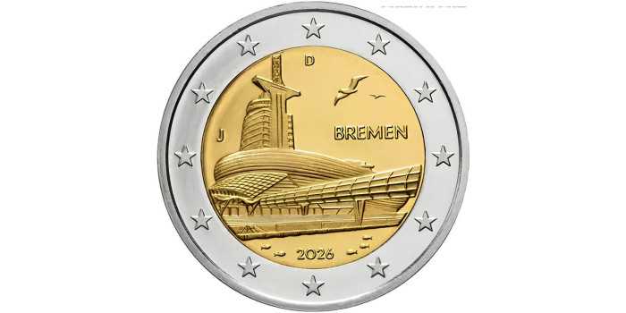 2 EURO COMMEMORATIVE COINS GERMANY 2026 "BREMEN"