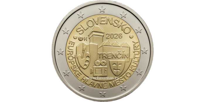 2 EUROS CONMEMORATIVOS ESLOVAKIA 2026 "TRENCIN"