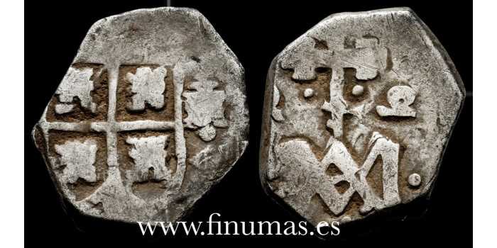 Cy06905.- CARLOS II  2 REALES SEVILLA. TIPO MARIA. MBC-. PLATA