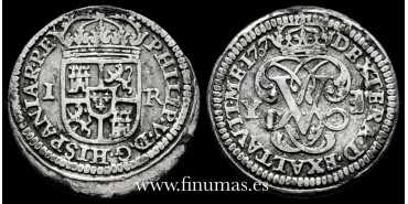 Cy07811F.- FELIPE V - 1 Real 1707 Segovia Y. Variante. MBC+.  Plata
