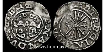 copy of Cy02457 -REYES CATOLICOS 1/2 REAL N.D. SEVILLA. NO MARKS