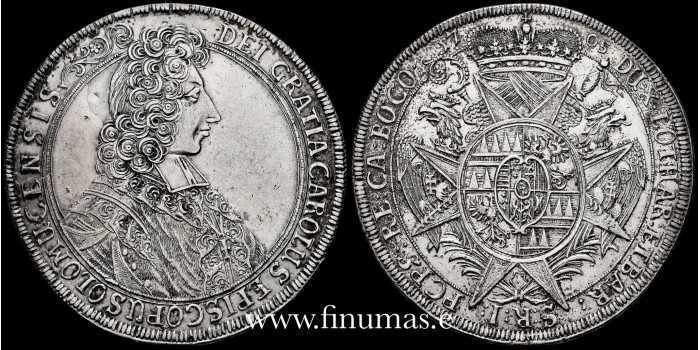 AUSTRIA - K-0372 - THALER 1705 KARL III JOSEF. OLMUTZ. EBC+. - SILVER