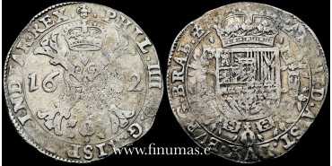 Cyp1632B.- Philip IV Patagon 1632 Brussels. MBC - Silver