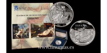2013 TESOROS MUSEOS TIZIANO - VENUS Y ADONIS. PROOF - PLATA