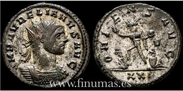 Aureliano 270-75. d.C. Antoniniano -Oriens Avg.- Ceca : Roma - EBC