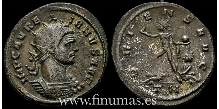 Aureliano 270-75. d.C. Antoniniano -Oriens Avg.- Ceca : Roma - MBC