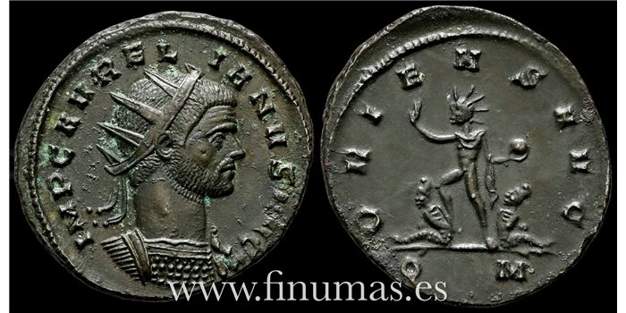 Aureliano 270-75. d.C. Antoniniano -Oriens Avg.- Ceca : Milan - EBC