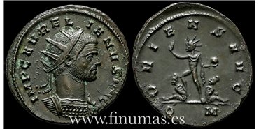 Aureliano 270-75. d.C. Antoniniano -Oriens Avg.- Ceca : Milan - EBC