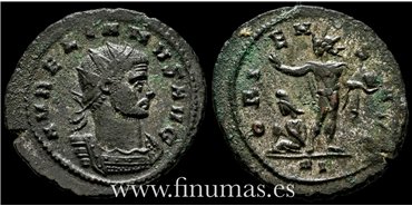 Aureliano 270-75. d.C. Antoniniano -Oriens Avg.- Ceca : Siscia- EBC