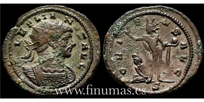 Aureliano 270-75. d.C. Antoniniano -Oriens Avg.- Ceca : Milan - MBC