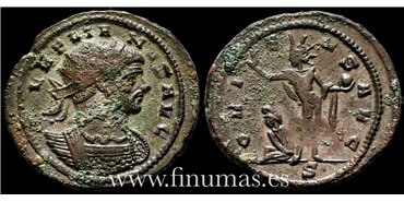 Aureliano 270-75. d.C. Antoniniano -Oriens Avg.- Ceca : Milan - MBC