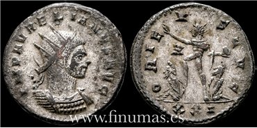 Aureliano 270-75. d.C. Antoniniano -Oriens Avg.- Ceca : Siscia- EBC