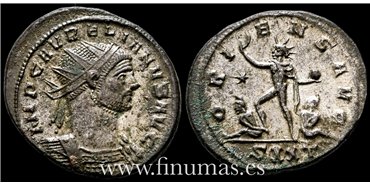 Aureliano 270-75. d.C. Antoniniano -Oriens Avg.- Ceca : Ticinium- EBC