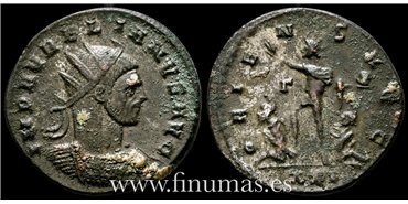 Aureliano 270-75. d.C. Antoniniano -Oriens Avg.- Ceca : Roma - MBC