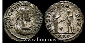 AURELIANO 270-75  d.C. Antoniniano - Restitut Orbis Ceca-Antioquia -EBC